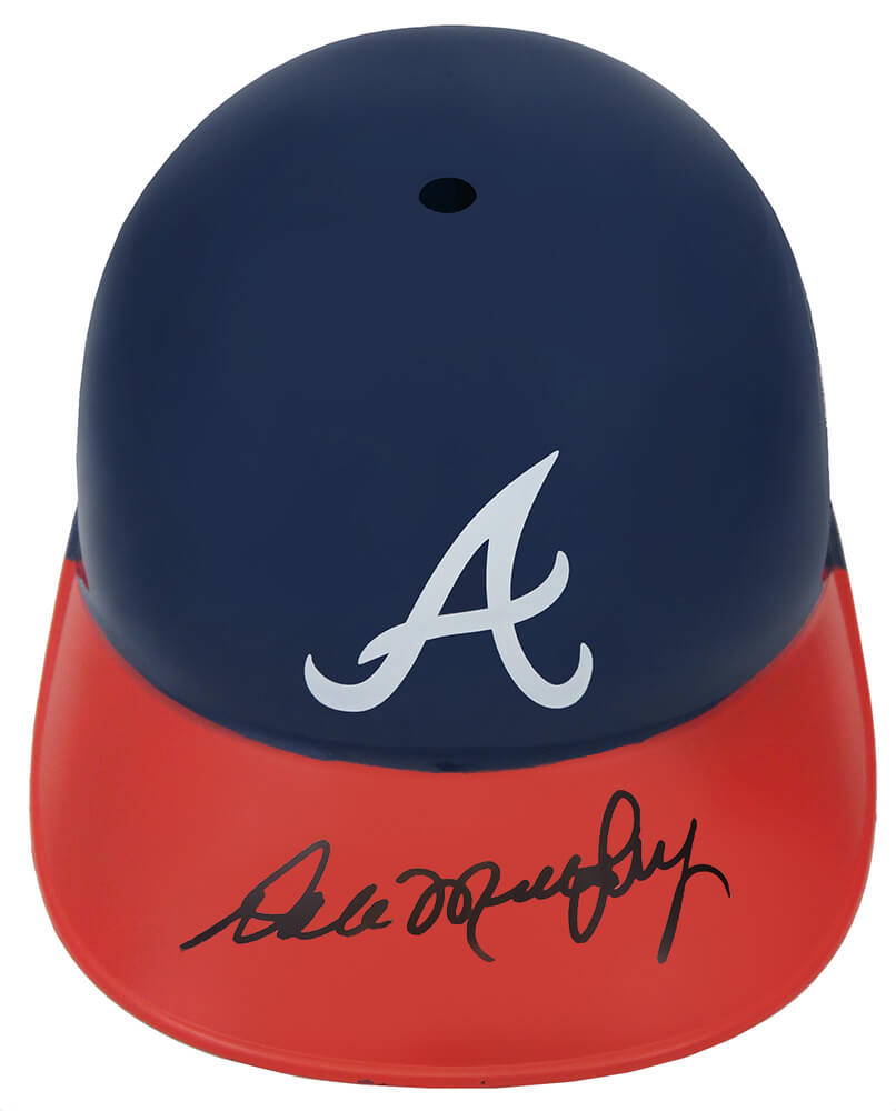 Picture of Schwartz Sports Memorabilia MURBTH103 Dale Murphy Signed Atlanta Braves Souvenir Replica Batting Helmet