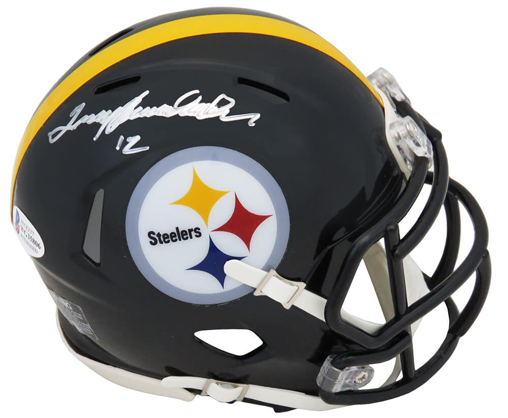 Picture of Schwartz Sports Memorabilia BRAMIN314 Terry Bradshaw Signed Pittsburgh Steelers Riddell Speed Mini Helmet - Beckett