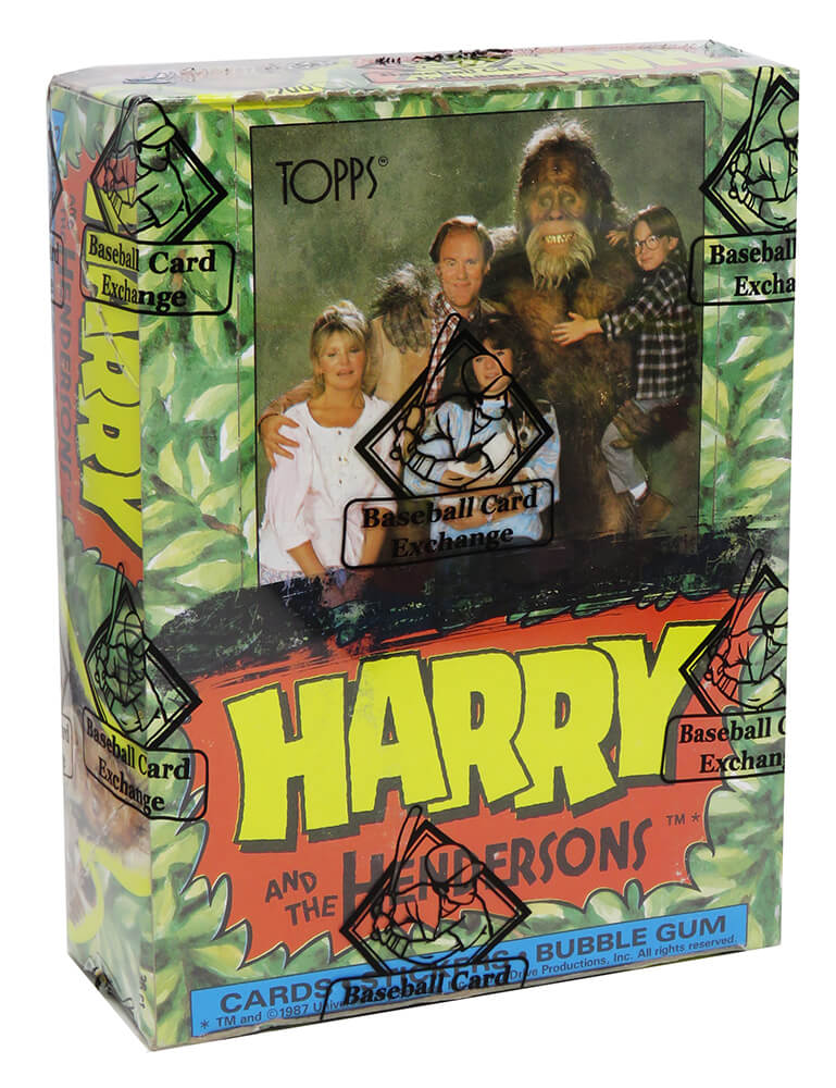 Picture of Schwartz Sports Memorabilia BX587HHE1 1987 Harry & The Hendersons Topps BBCE Sealed Wrapped Unopened Wax Box&#44; Pack of 36