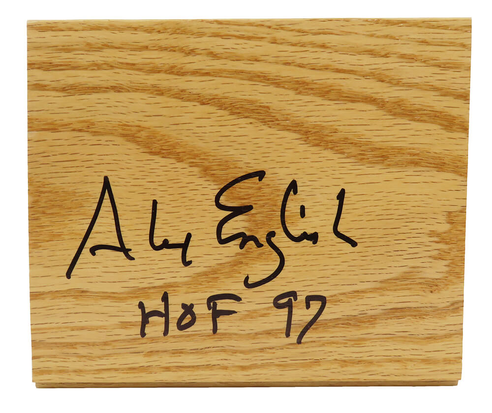 ENGFLO200 Alex English Signed 5 x 6 in. Floor Piece with HOF97