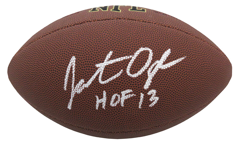 OGDFTB300 Jonathan Ogden Signed Wilson Super Grip Full Size NFL Football with HOF 13
