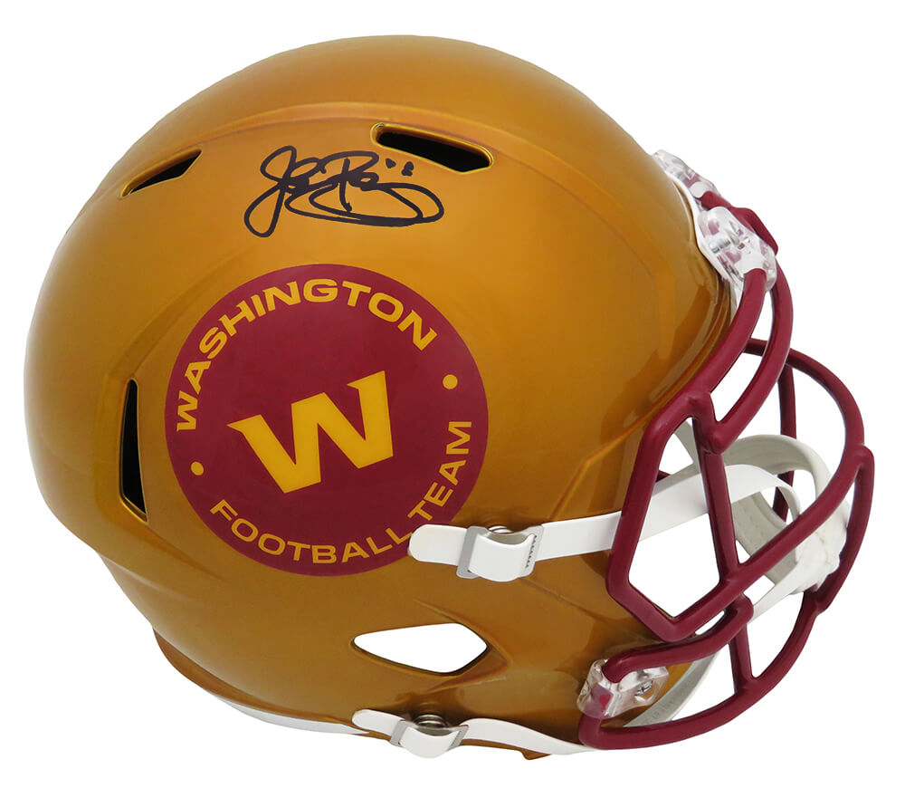 RIGREP300 John Riggins Signed Washington Football Team FLASH Riddell Full Size Speed Replica Helmet