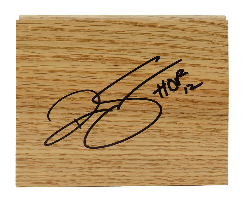 SAMFLO200 Ralph Sampson Signed 5 x 6 in. Floor Piece with HOF12