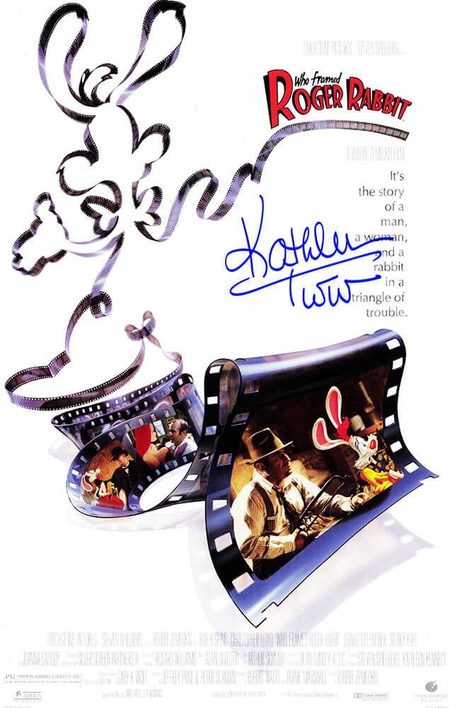 Picture of Schwartz Sports Memorabilia TURPST501 11 x 17 in. Kathleen Turner Signed Who Framed Roger Rabbit Movie Poster