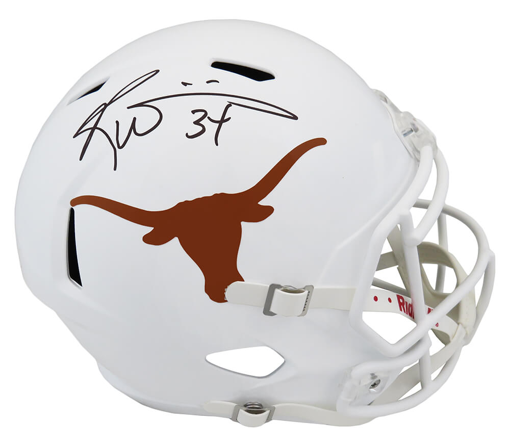 WILREP327 Ricky Williams Signed Texas Longhorns Riddell Full Size Speed Replica Helmet