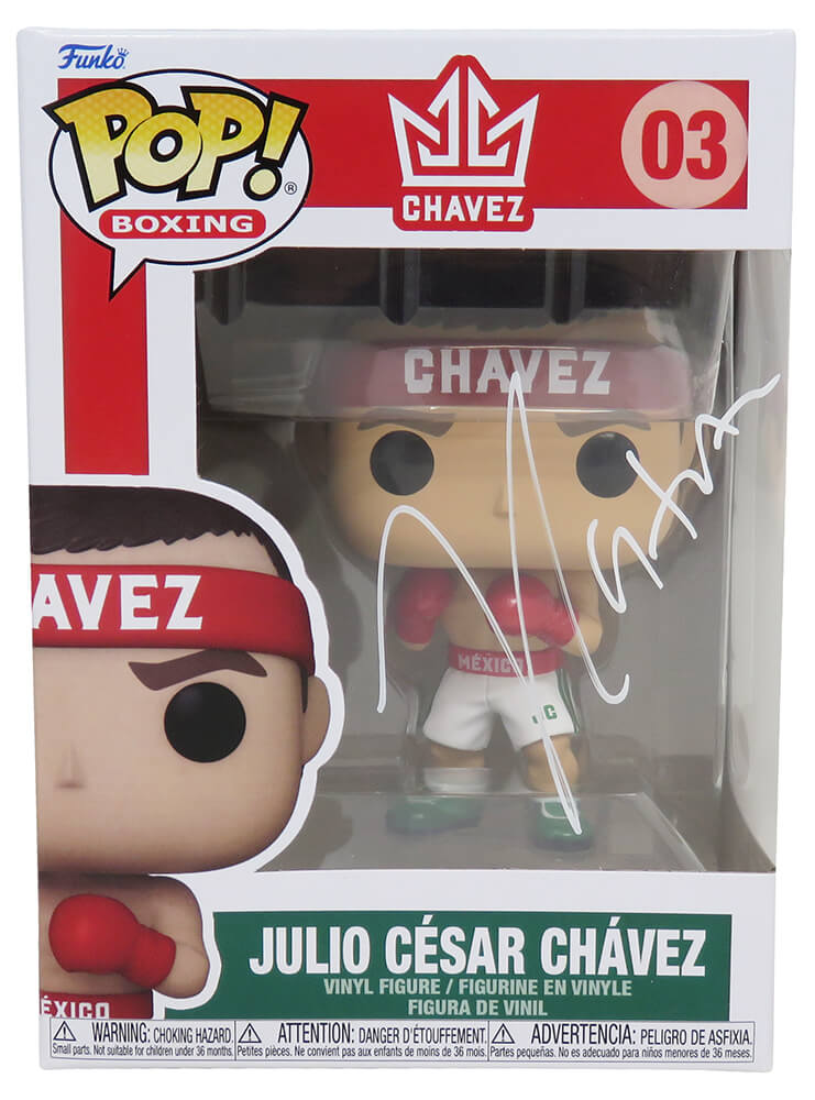 Picture of Schwartz Sports Memorabilia CHAFUN510 Julio Cesar Chavez Signed Boxing Funko Pop Doll&#44; Number 03 - JSA Authentication