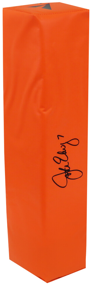 ELWPYL301 John Elway Signed Endzone Pylon, Orange