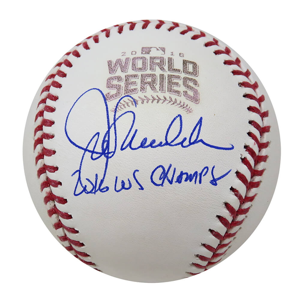 MADBSB117 Joe Maddon Signed Rawlings 2016 World Series Baseball, 2016 WS Champs Inscription