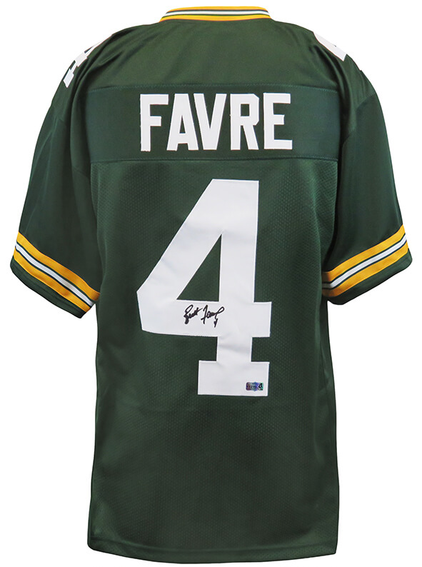 FAVJRY305 Brett Favre Signed Custom Jersey, Green