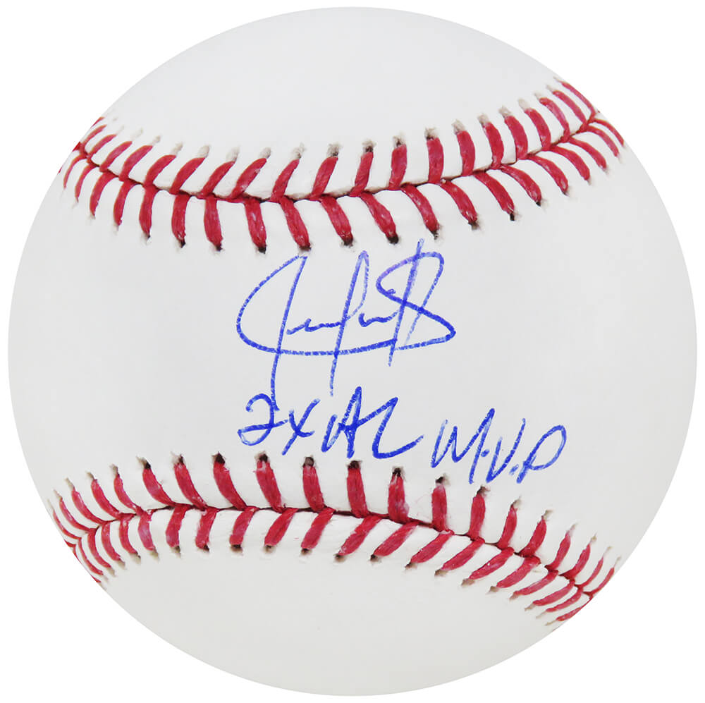 GONBSB100 Juan Gonzalez Signed Rawlings Official MLB Baseball with 2x AL MVP