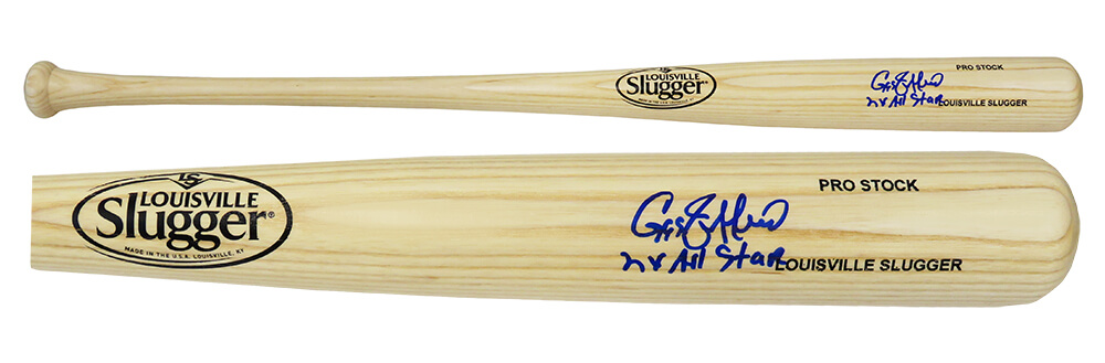 Picture of Schwartz Sports Memorabilia JEFBAT100 MLB Gregg Jefferies Signed Louisville Slugger Pro Stock Blonde Baseball Bat with 2x All Star
