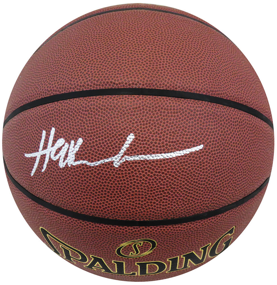 OLABSK208 Hakeem Olajuwon Signed Spalding Elevation Indoor & Outdoor NBA Basketball