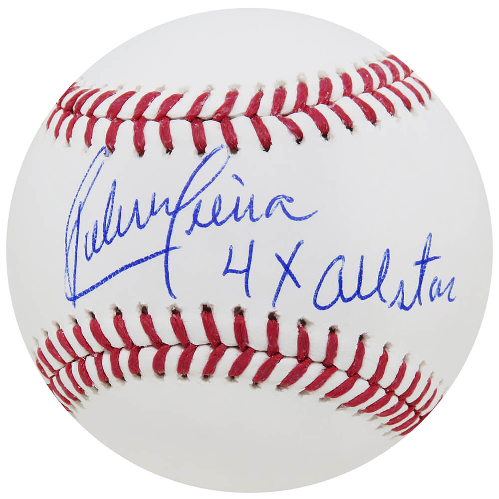 SIEBSB101 Ruben Sierra Signed Rawlings Official MLB Baseball with 4x All Star