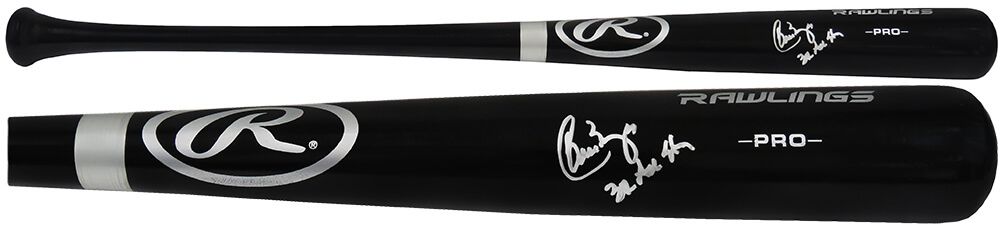 Picture of Schwartz Sports Memorabilia BAEBAT113 Carlos Baerga Signed Rawlings Pro Black MLB Baseball Bat with 3x All Star Inscription