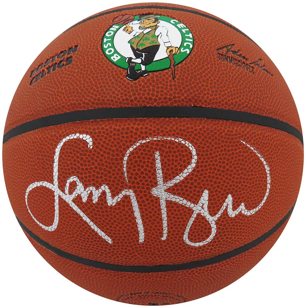 BIRBSK221 Larry Bird Signed Wilson Boston Celtics Logo NBA Basketballl -  Schwartz Sports Memorabilia