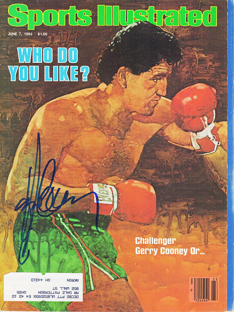 COOMAG501 8 x 10 in. Gerry Cooney Signed Sports Illustrated June 7, 1982 Original Magazine -  Schwartz Sports Memorabilia