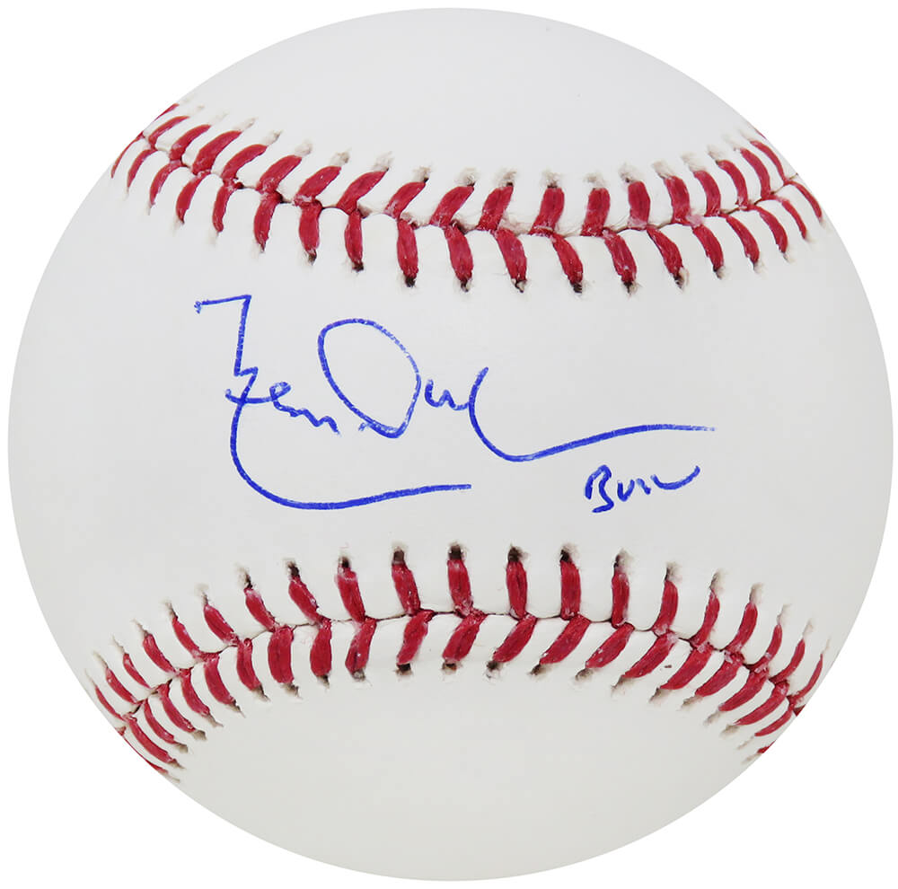DURBSB100 Leon Durham Signed Rawlings Official MLB Baseball with Bull Inscription