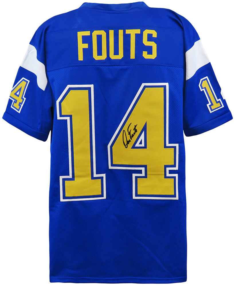 FOUJRY306 Dan Fouts Signed Navy Throwback Custom NFL Football Jersey