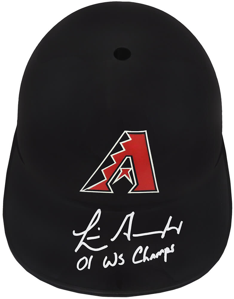 Picture of Schwartz Sports Memorabilia GONBTH111 Luis Gonzalez Signed Arizona Diamondbacks Souvenir Replica Batting MLB Helmet with 01 WS Champs Inscription