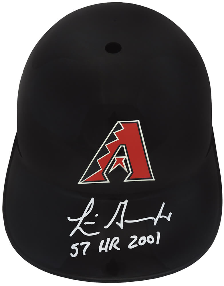 Picture of Schwartz Sports Memorabilia GONBTH112 Luis Gonzalez Signed Arizona Diamondbacks Souvenir Replica Batting MLB Helmet with 57 HRs 2001 Inscription