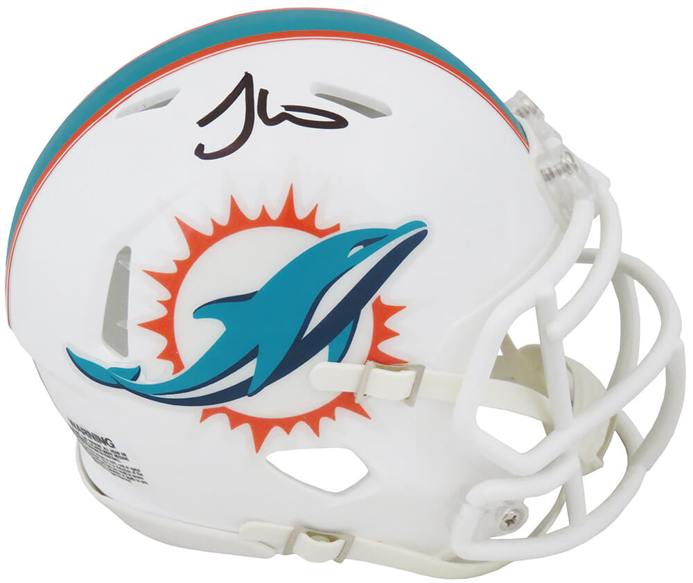 HILMIN328 Tyreek Hill Signed Miami Dolphins Riddell Speed NFL Mini Helmet