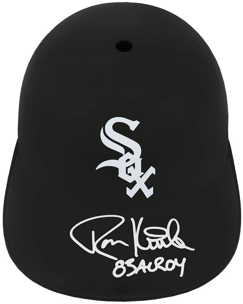 Picture of Schwartz Sports Memorabilia KITBTH100 Ron Kittle Signed Chicago White Sox Souvenir Replica Batting MLB Helmet with 83 AL Roy Inscription