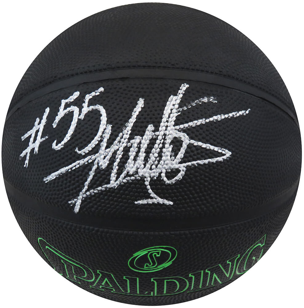 MUTBSK210 Dikembe Mutombo Signed Spalding Phantom Black NBA Basketball