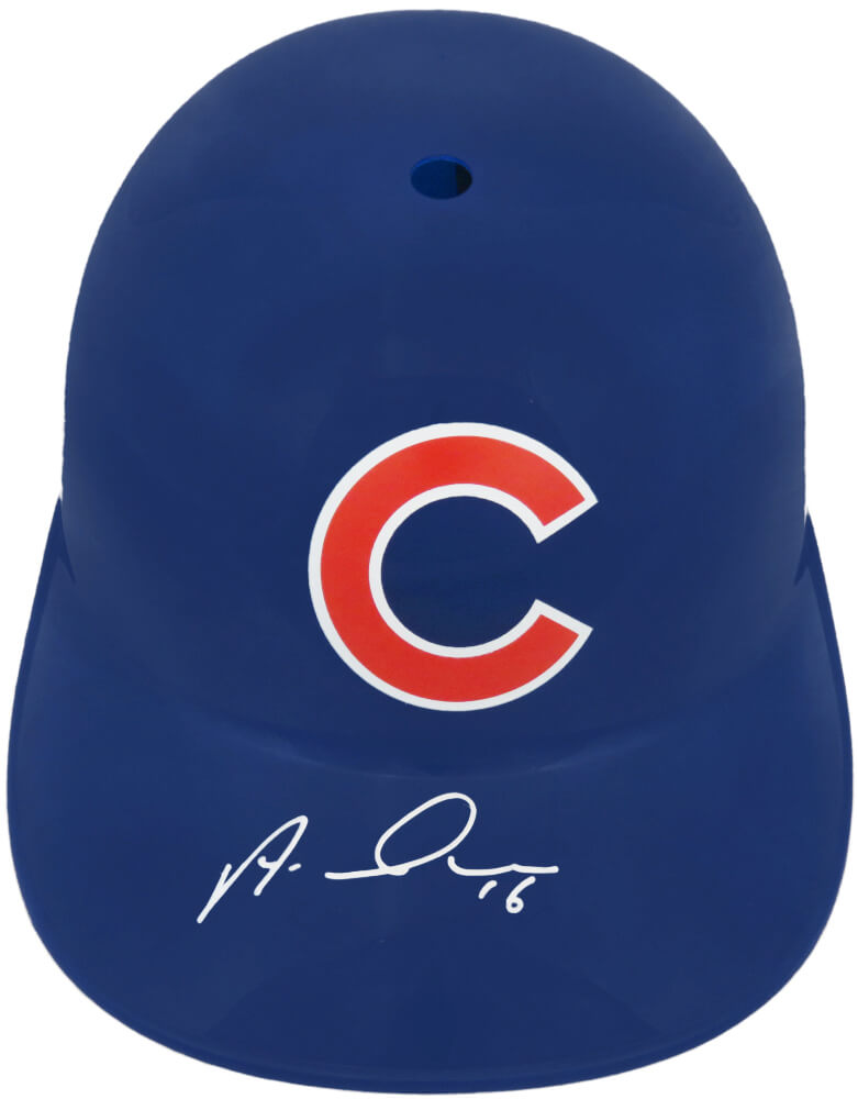 Picture of Schwartz Sports Memorabilia RAMBTH110 Aramis Ramirez Signed Chicago Cubs Replica Souvenir Batting MLB Helmet