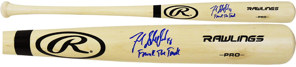 Picture of Schwartz Sports Memorabilia SCHBAT131 Frank Schwindel Signed Rawlings Pro Blonde MLB Baseball Bat with Frank The Tank Inscription