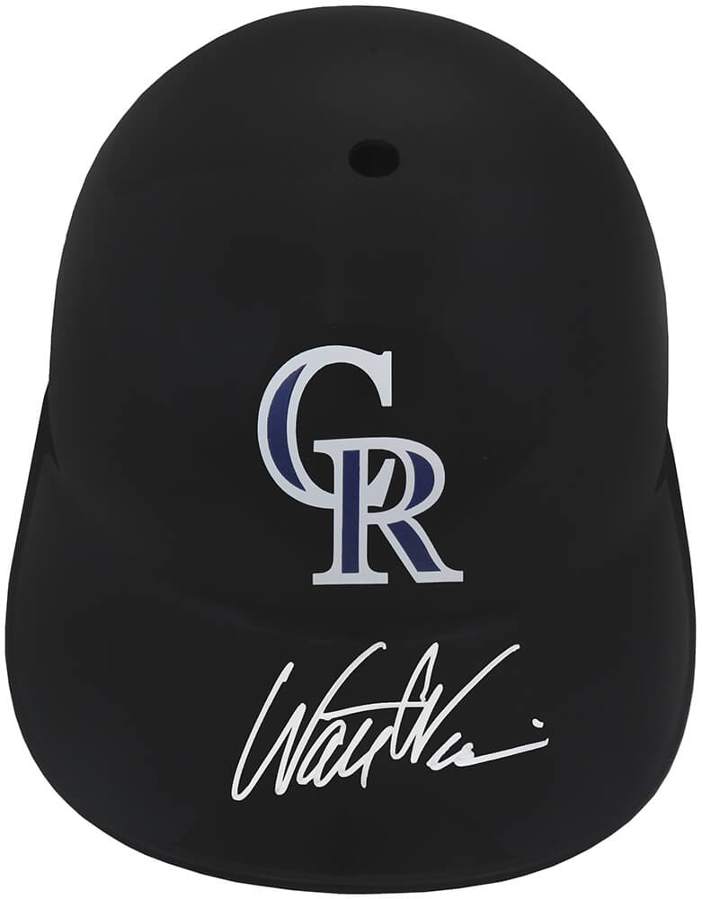 Picture of Schwartz Sports Memorabilia WEIBTH100 Walt Weiss Signed Colorado Rockies Souvenir Replica Batting MLB Helmet