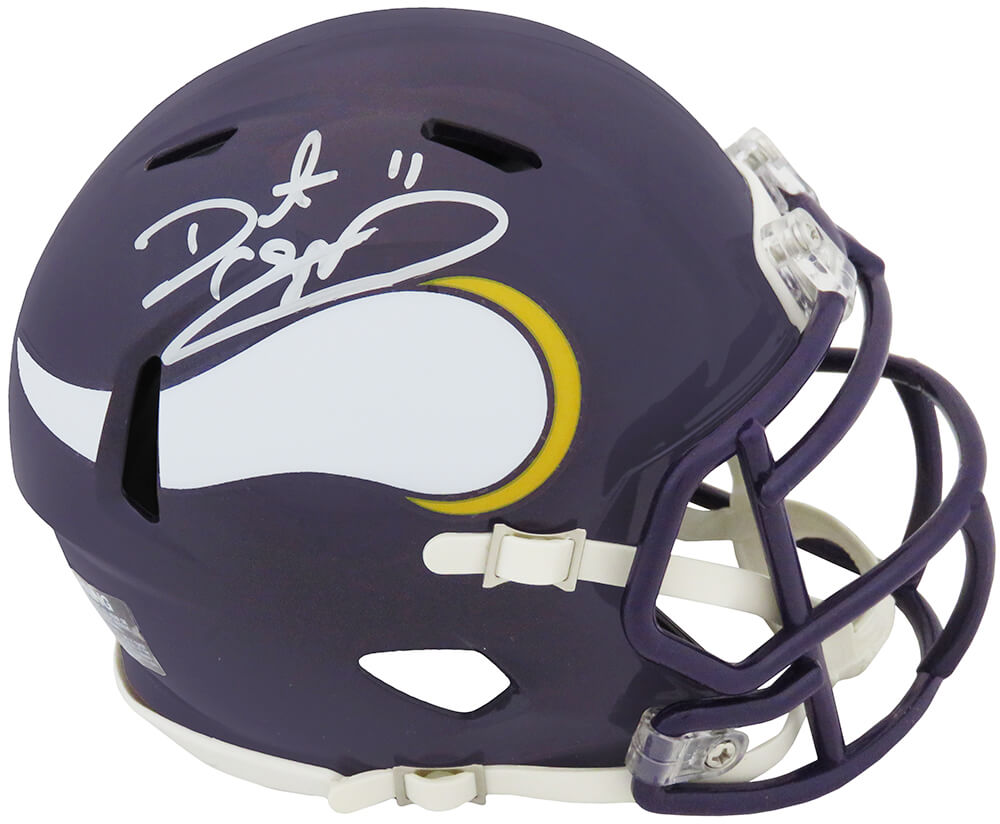 CULMIN314 Daunte Culpepper Signed Minnesota Vikings Throwback Riddell Speed Mini Helmet