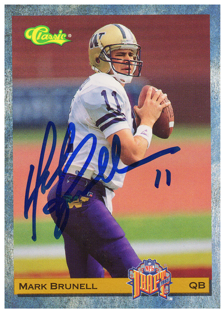 Picture of Schwartz Sports Memorabilia BRUCAR304 Mark Brunell Signed 1993 Classic Football Rookie Card No. 88