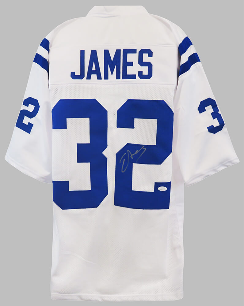 JAMJRY300 Edgerrin James Signed White Custom Football Jersey - JSA - Extra Large -  Schwartz Sports Memorabilia