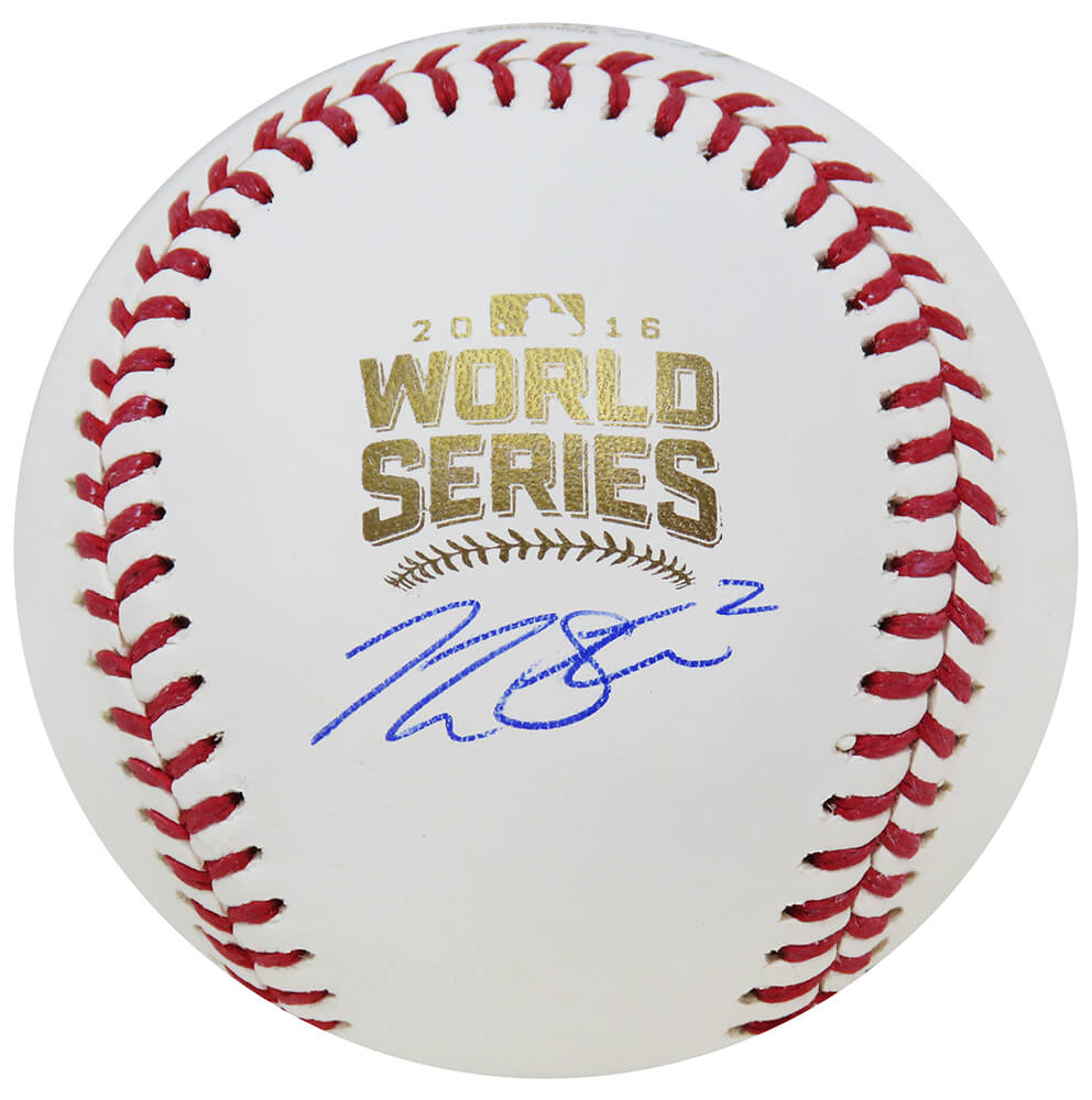 LASBSB112 Tommy La Stella Signed Rawlings Official 2016 World Series MLB Baseball