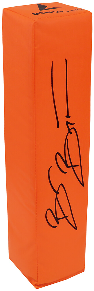 BOSPYL311 Brian Bosworth Signed BSN Orange Endzone Football Pylon