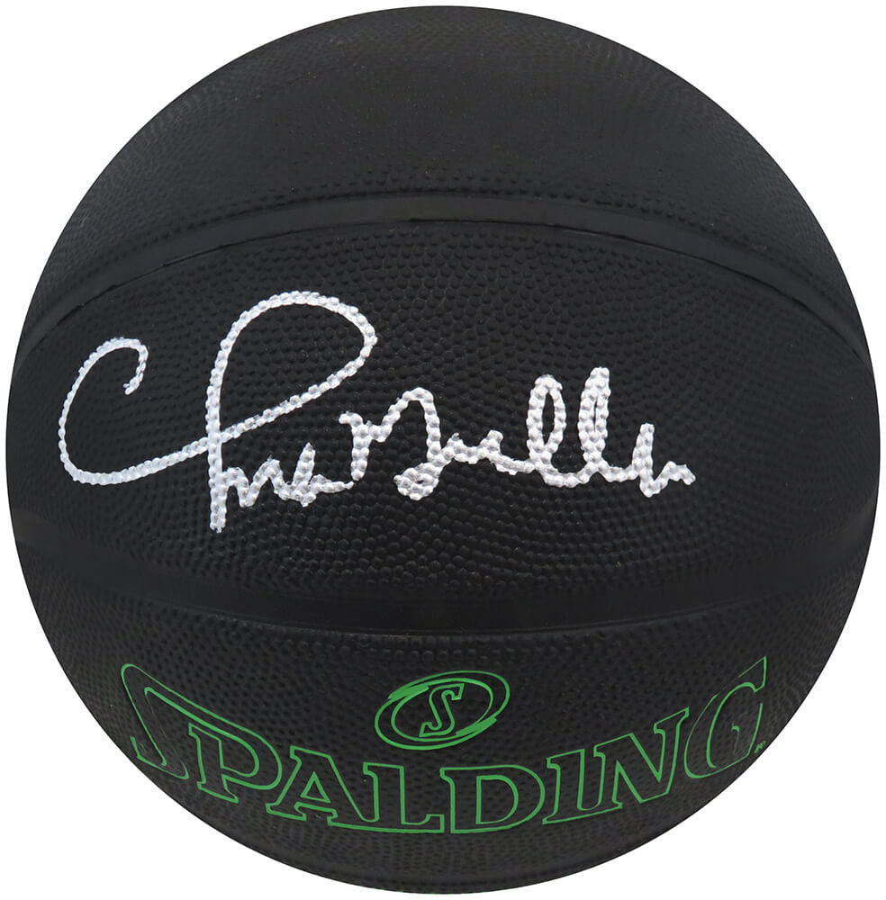 MULBSK206 Chris Mullin Signed Spalding Phantom Black NBA Basketball