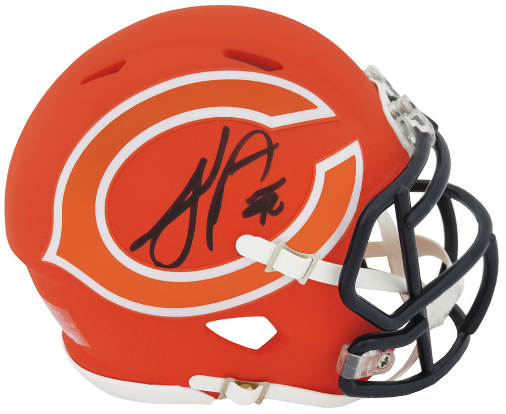 PEPMIN308 Julius Peppers Signed Chicago Bears AMP Series Riddell Speed Mini Helmet