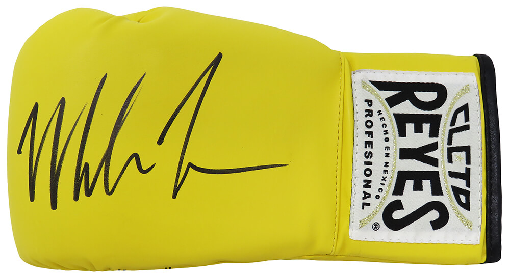 TYSGLV512 Mike Tyson Signed Cleto Reyes Boxing Glove, Yellow
