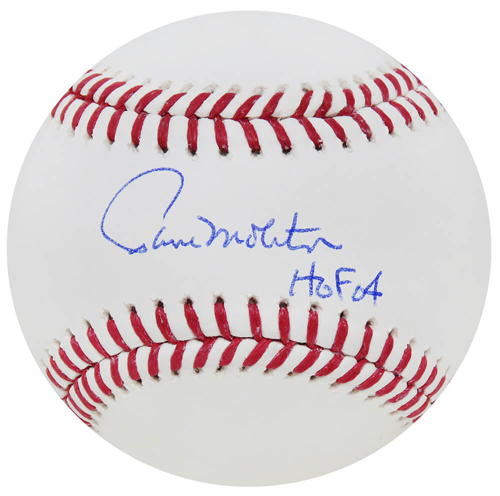 MOLBSB104 Paul Molitor Signed Rawlings Official MLB Baseball with HOF 2004 Inscription