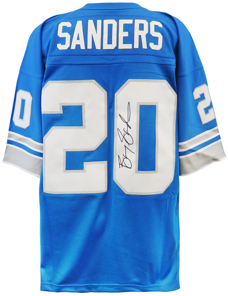 Barry Sanders Signed Detroit Lions Mitchell & Ness Blue NFL Jersey – Radtke  Sports