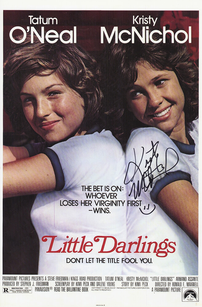 MCNPST500 11 x 17 in. Kristy McNichol Signed Little Darlings Movie Poster -  Schwartz Sports Memorabilia