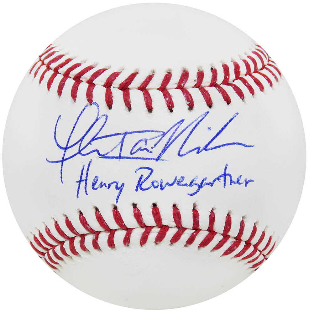 NICBSB500 Thomas Ian Nicholas Signed Rawlings Official MLB Baseball with Henry Rowengartner Inscription