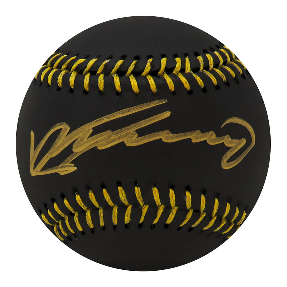 GUEBSB101 Vladimir Guerrero Sr. Signed Rawlings Black MLB Baseball
