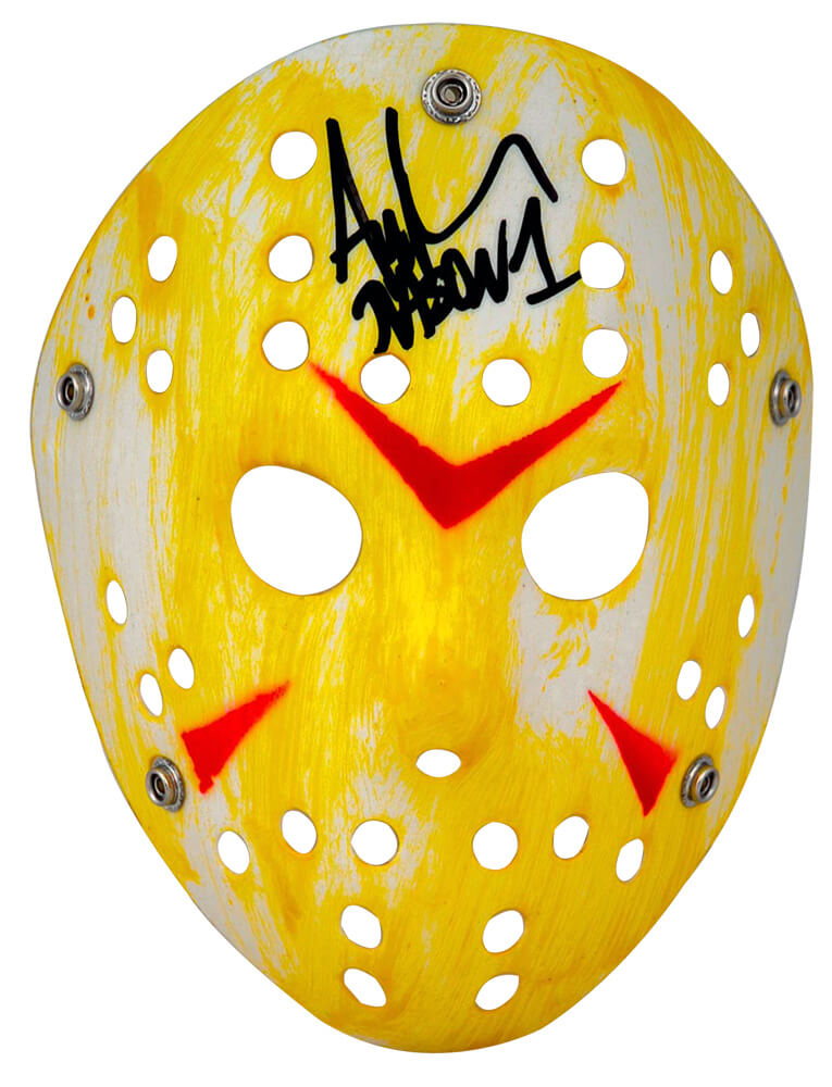 LEHOTH503 Ari Lehman Signed Friday the 13th Yellow & Red Mask with Jason 1 -  Schwartz Sports Memorabilia
