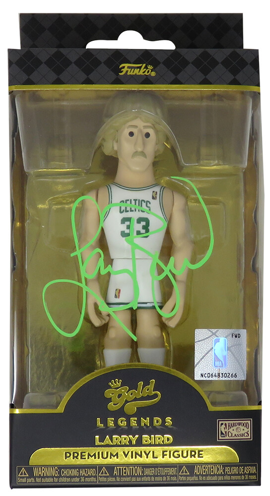 BIRFUN203 Larry Bird Signed Boston Celtics White Jersey NBA Legends Gold 5 Funko Pop Figure -  Schwartz Sports Memorabilia