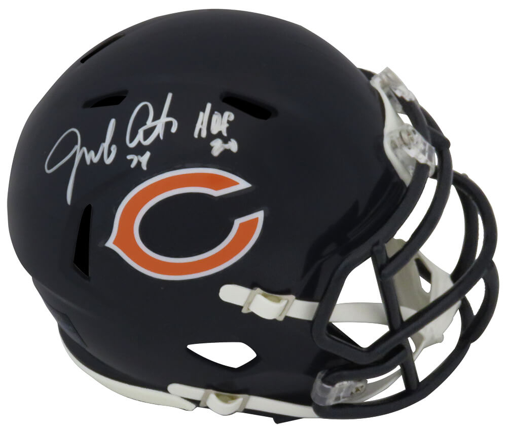 COVMIN306 Jim Covert Signed Chicago Bears Riddell Speed Mini Helmet with HOF 20 -  Schwartz Sports Memorabilia