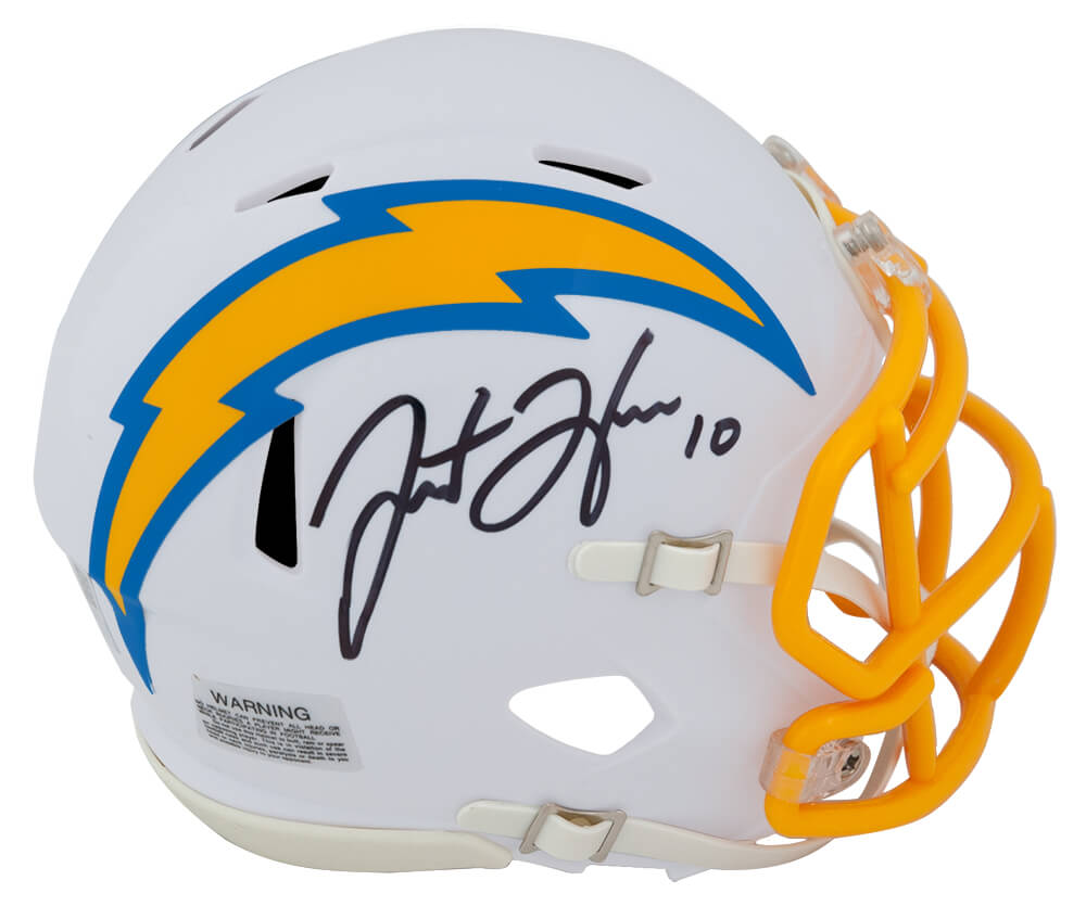 HERMIN304 Justin Herbert Signed Los Angeles Chargers White 2020 Style Riddell Speed Mini Helmet - Fanatics
