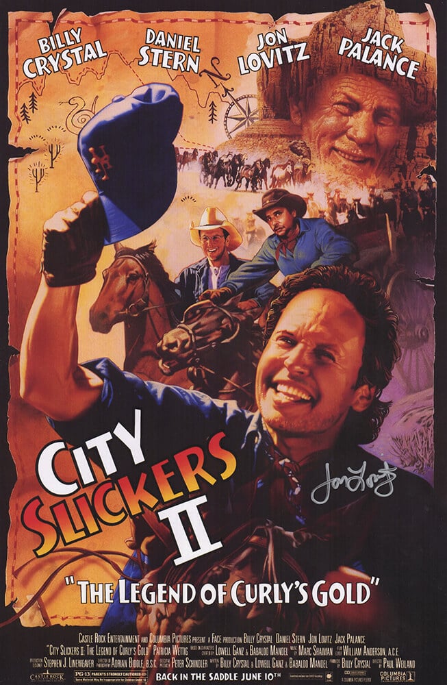Picture of Schwartz Sports Memorabilia LOVPST500 11 x 17 in. Jon Lovitz Signed City Slickers the Legend of Curlys Gold Movie Poster
