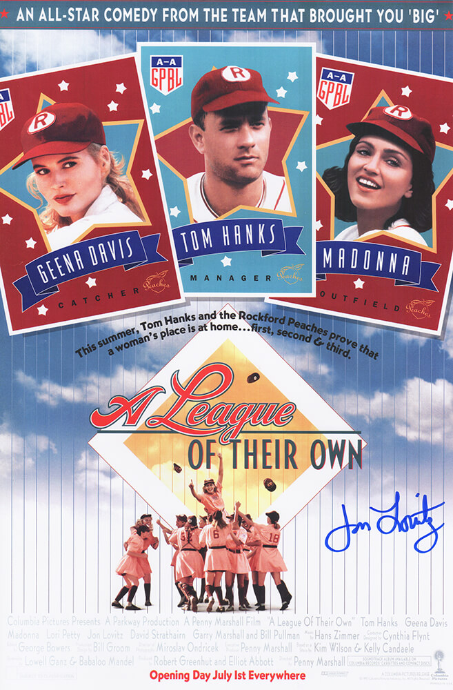 Picture of Schwartz Sports Memorabilia LOVPST501 11 x 17 in. Jon Lovitz Signed a League of Their Own Movie Poster