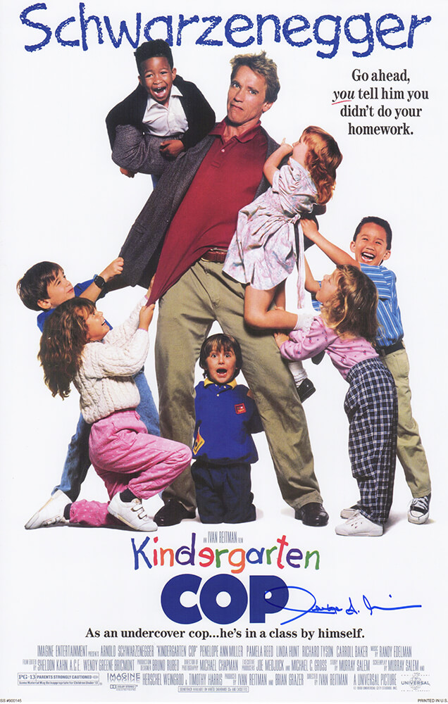 Picture of Schwartz Sports Memorabilia MILPST500 11 x 17 in. Penelope Ann Miller Signed Kindergarten Cop Movie Poster